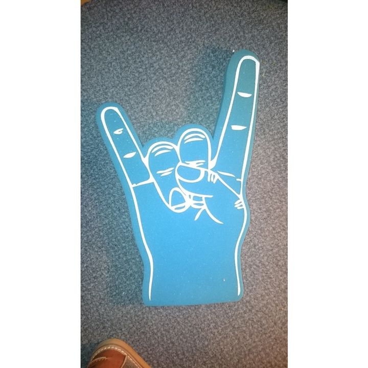 SMALLER SIZE ROCKER DEVIL HORNS FOAM HAND | PromoFoam