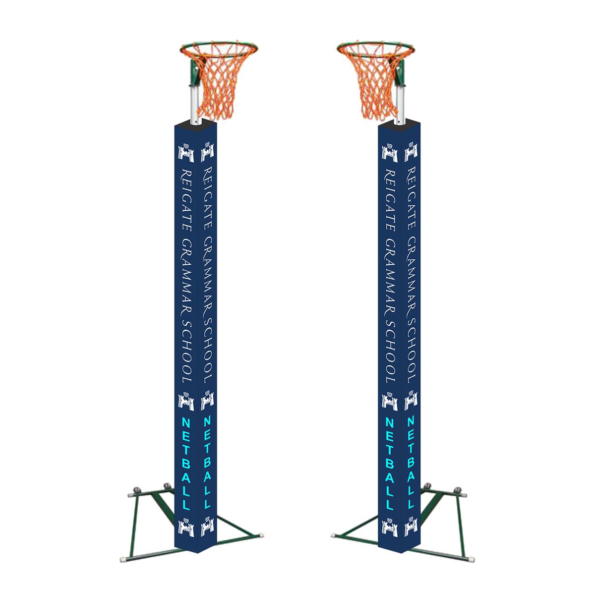Custom Printed Foam Netball Post Pads