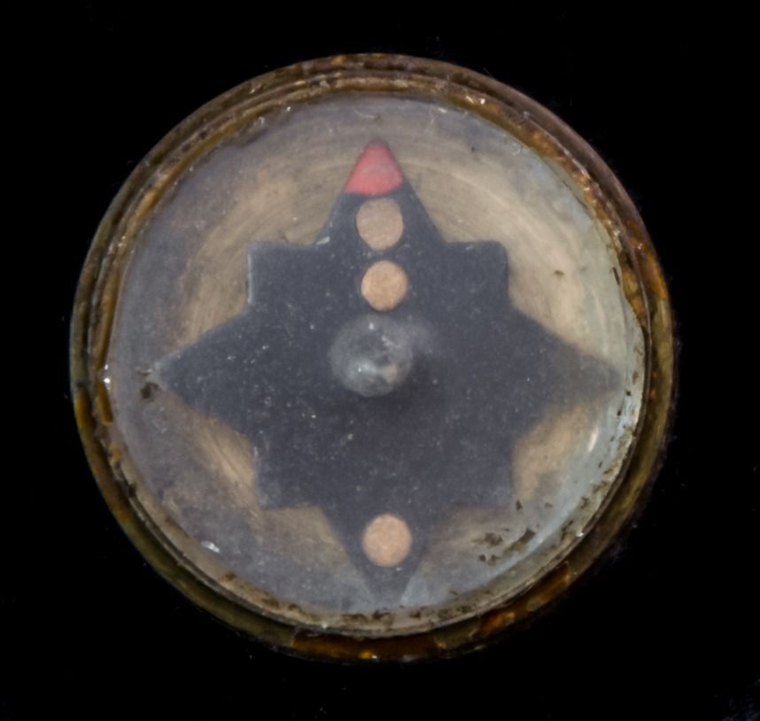 British WW2 Escape compass ‘pill box’ type as issued to allied pilots, paratroopers, commandos, t...