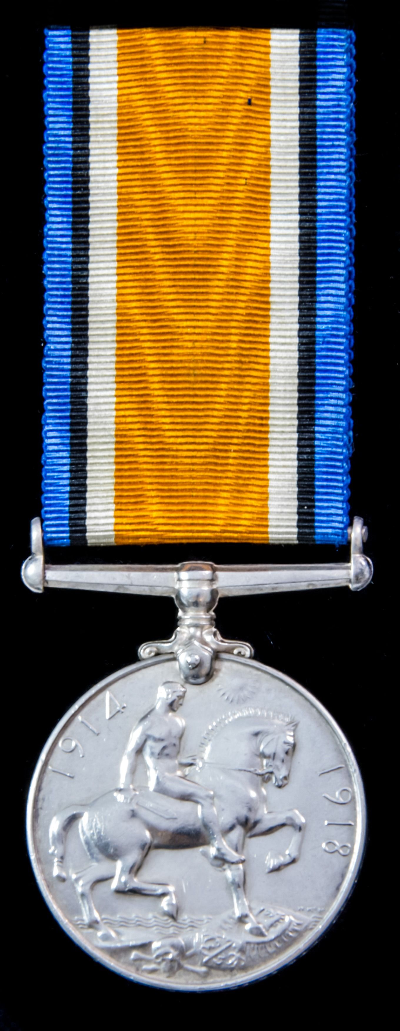 Casualty British War Medal 1914-1919 awarded to Private S. Sugden, West Riding Regiment who suffe...
