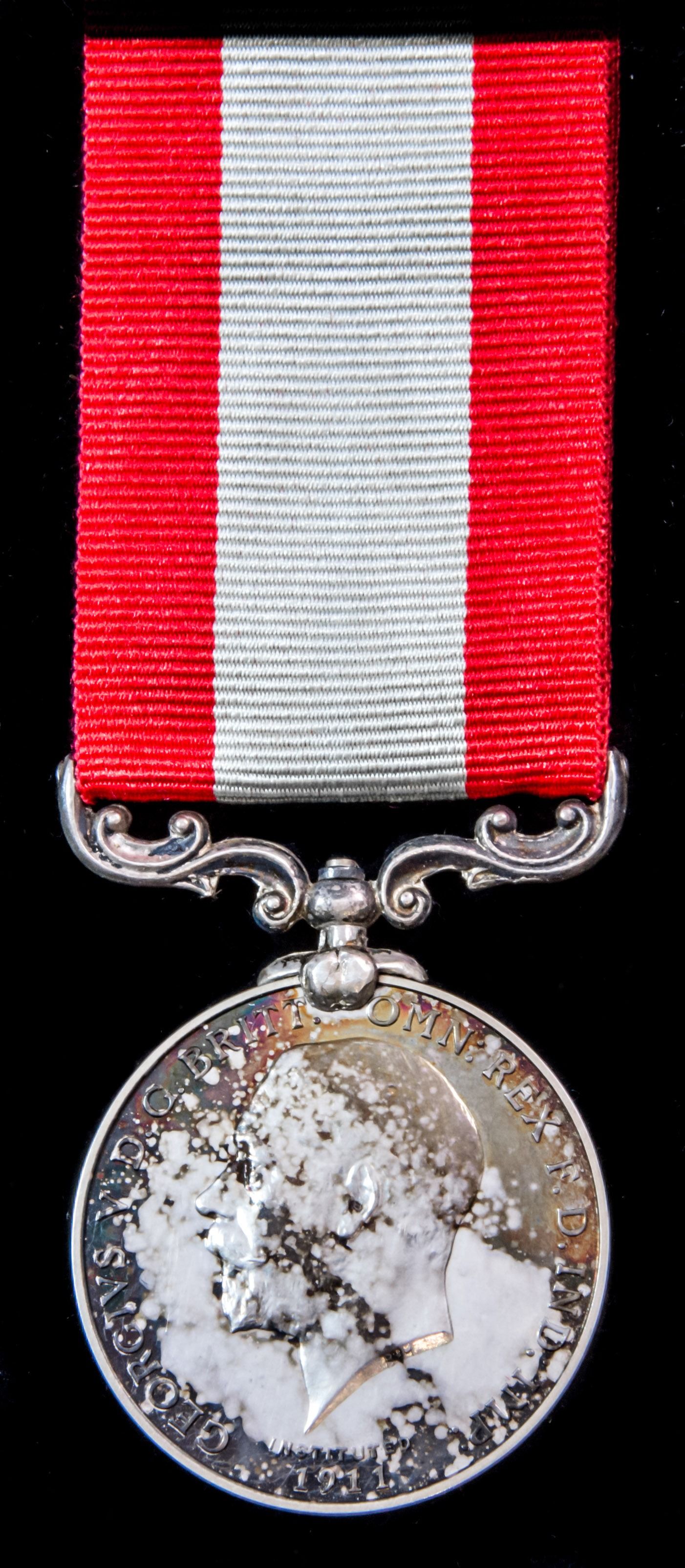 Rocket Life Saving Apparatus Volunteer Long Service Medal, GVR bust, Board of Trade reverse award...