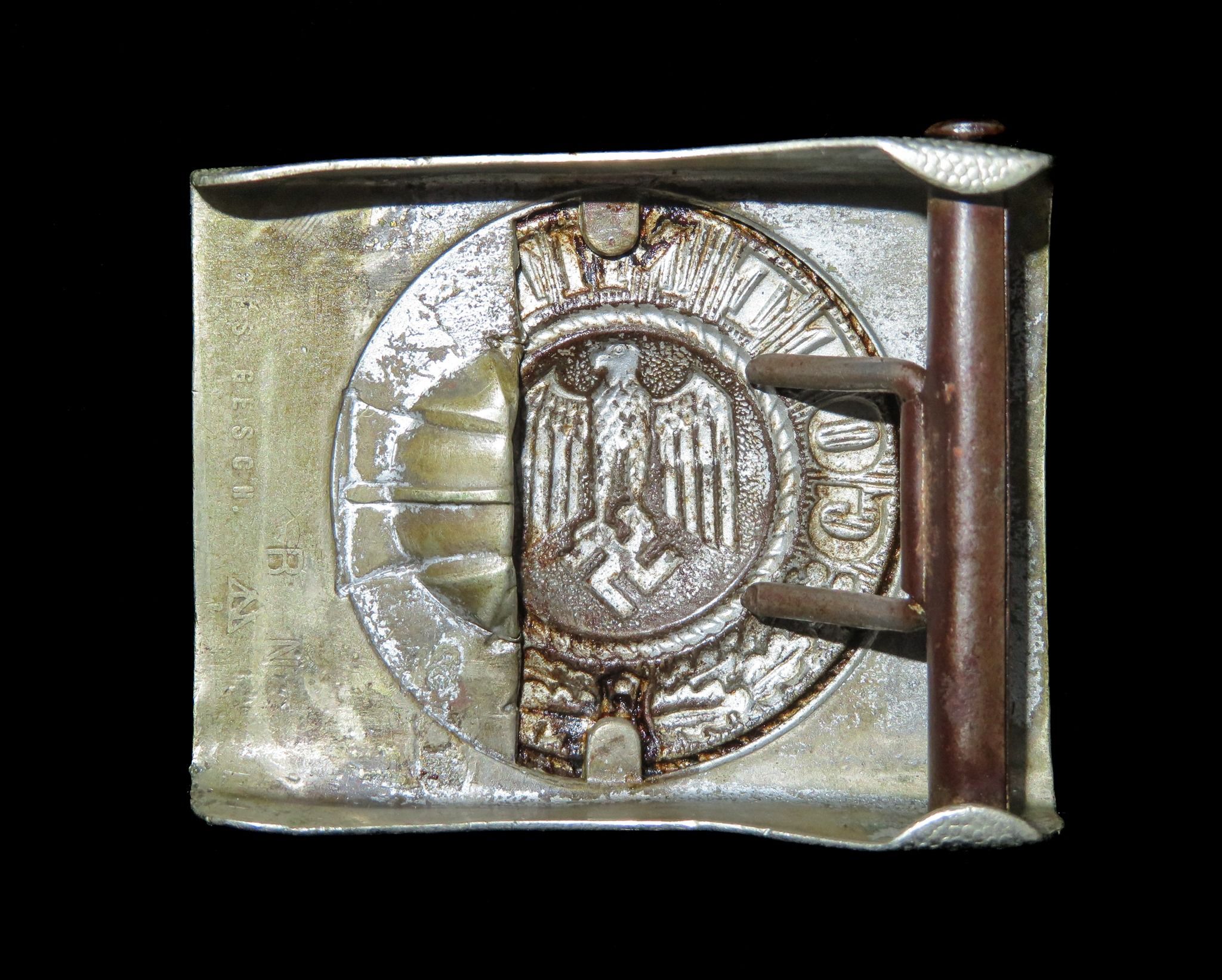 Germany - Third Reich: Wehrmacht Heer Army Enlisted Man / NCO’s Belt Buckle, 1937 2nd Pattern typ...