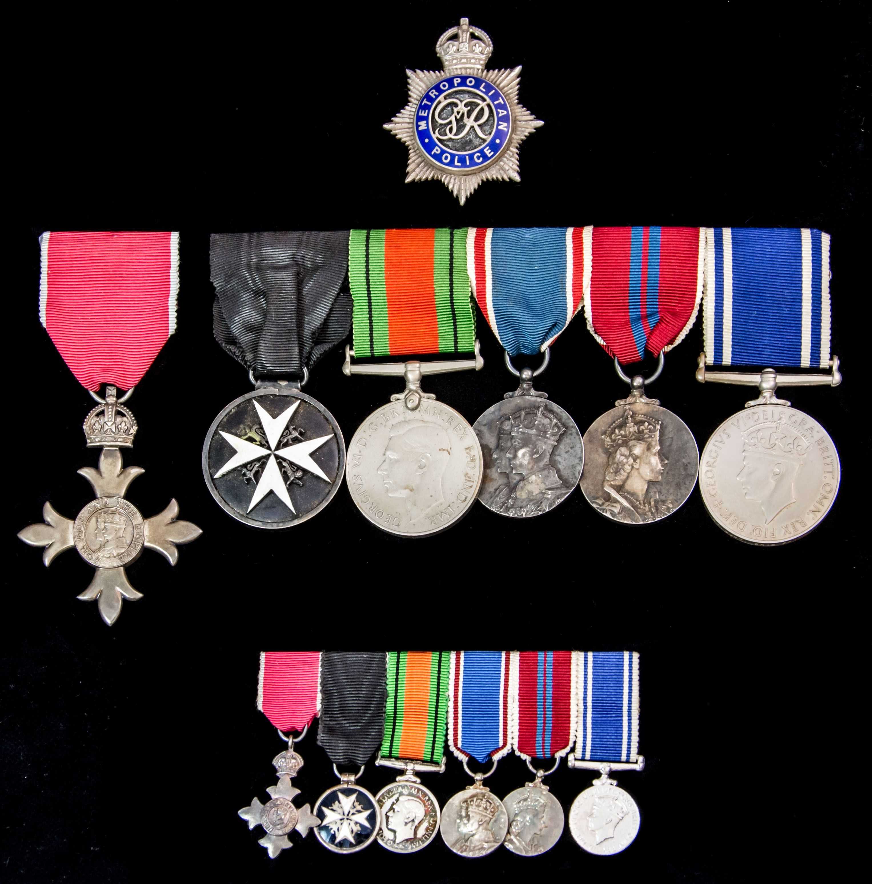 An impressive Civil M.B.E. group of six to Chief Superintendent Eric Frith, Metropolitan Police w...