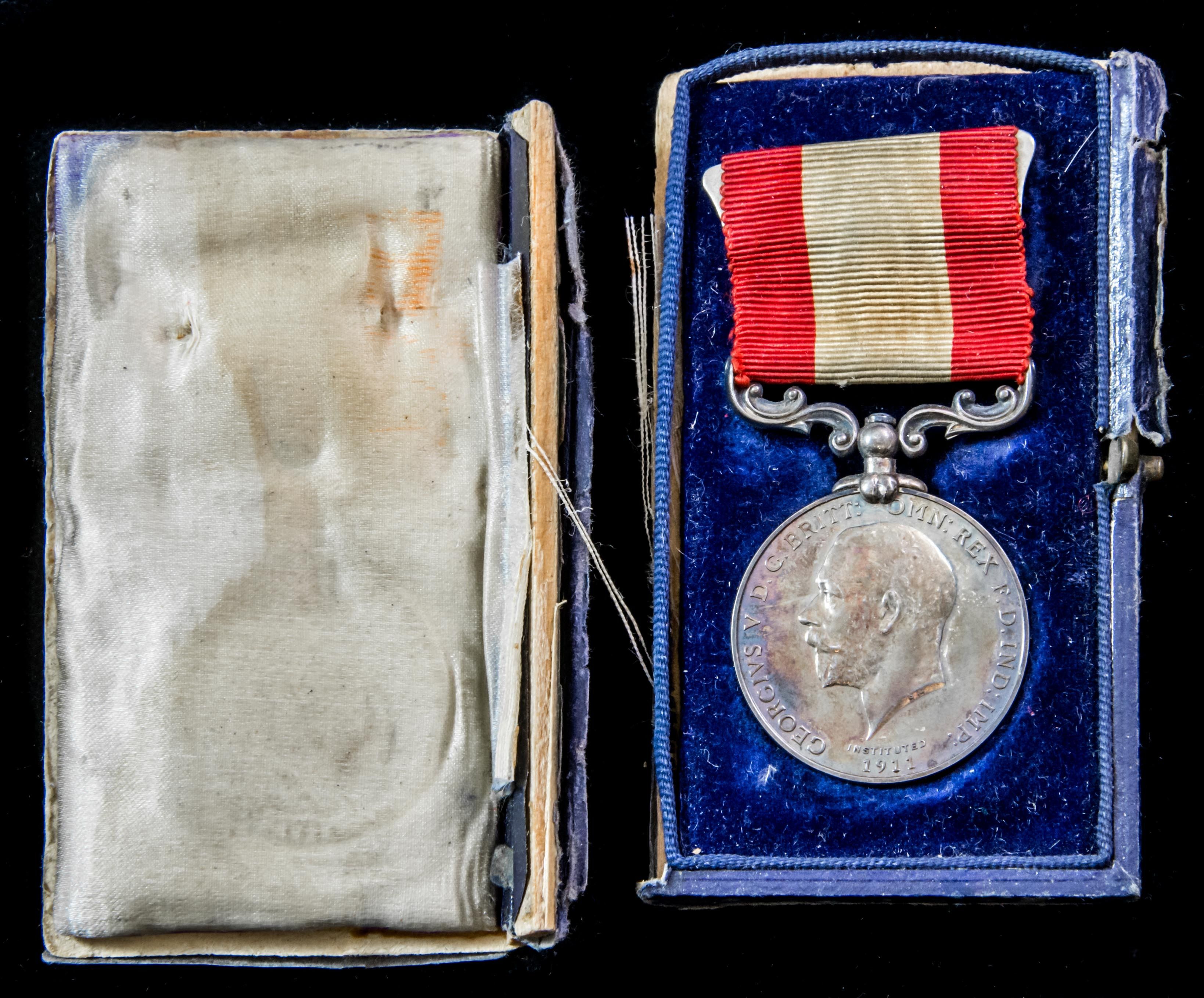 Boxed Rocket Life Saving Apparatus Volunteer Long Service Medal GVR bust, Board of Trade reverse ...