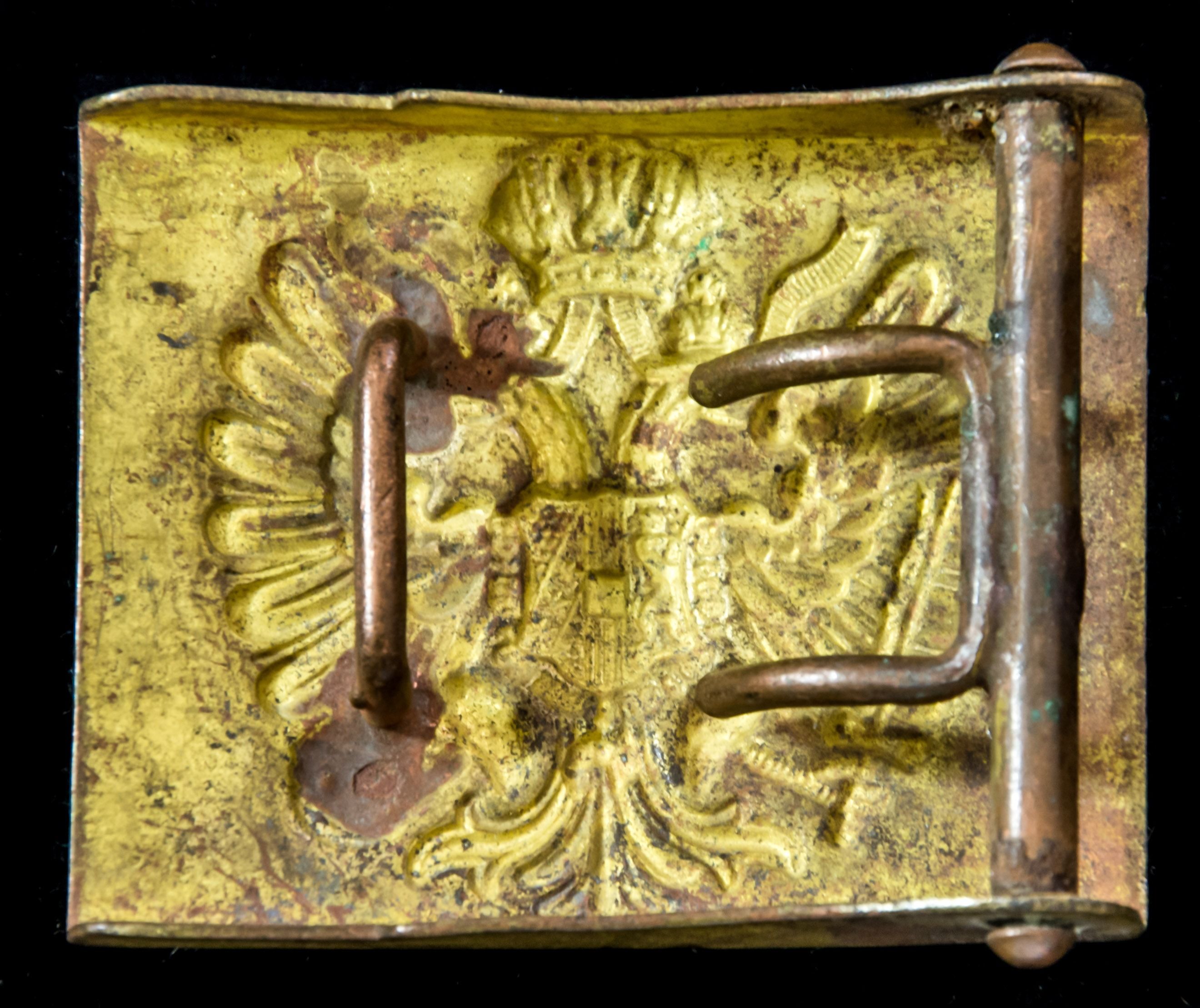 Austro-Hungarian Empire: Other Ranks / Non Commissioned Officers belt buckle, produced in gilded ...
