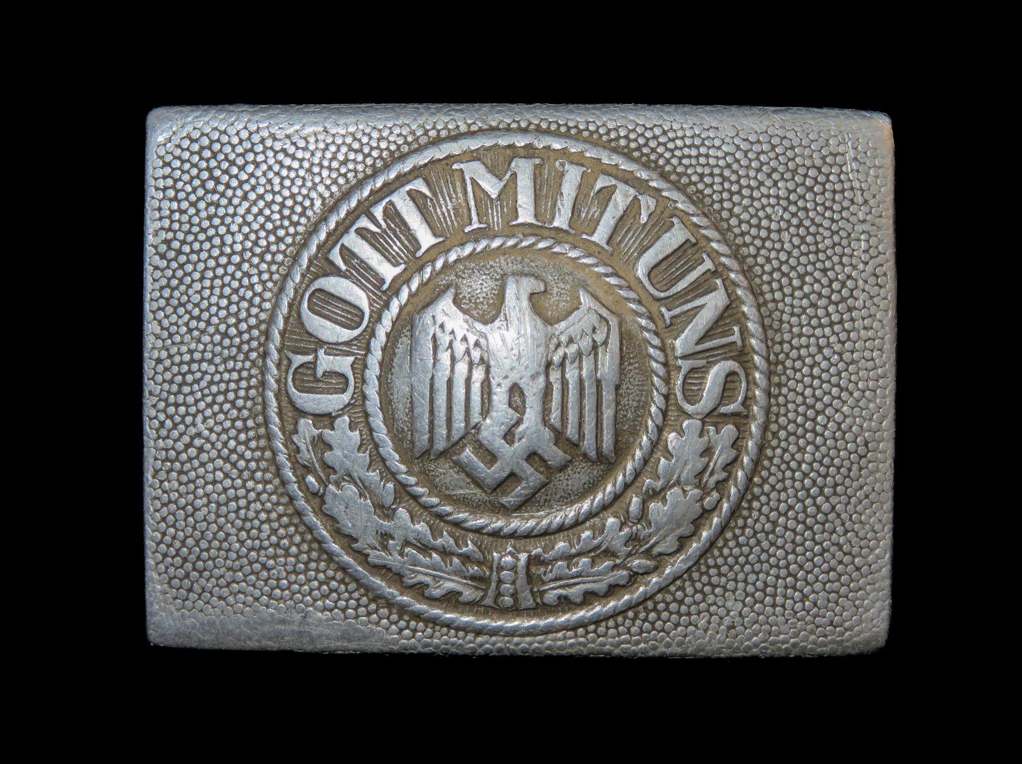 Germany - Third Reich: Wehrmacht Heer Army Enlisted Man / NCO’s Belt Buckle, 1937 2nd Pattern typ...