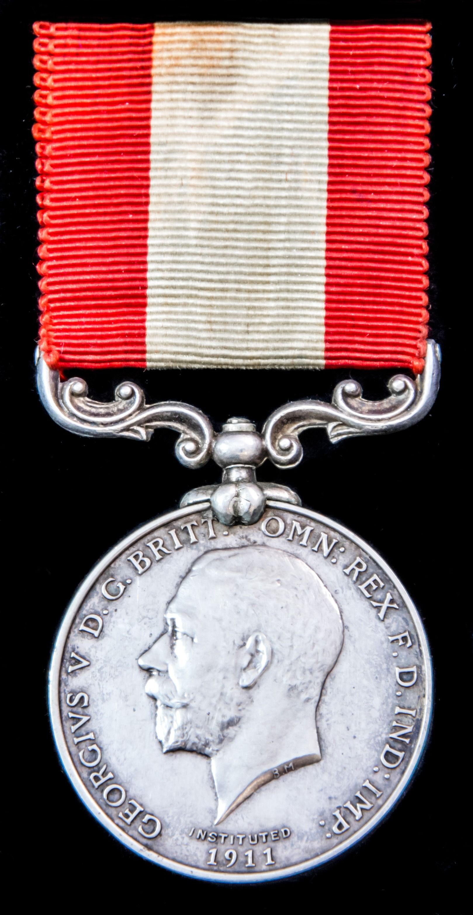 Rocket Life Saving Apparatus Volunteer Long Service Medal, GVR bust, Board of Trade reverse award...