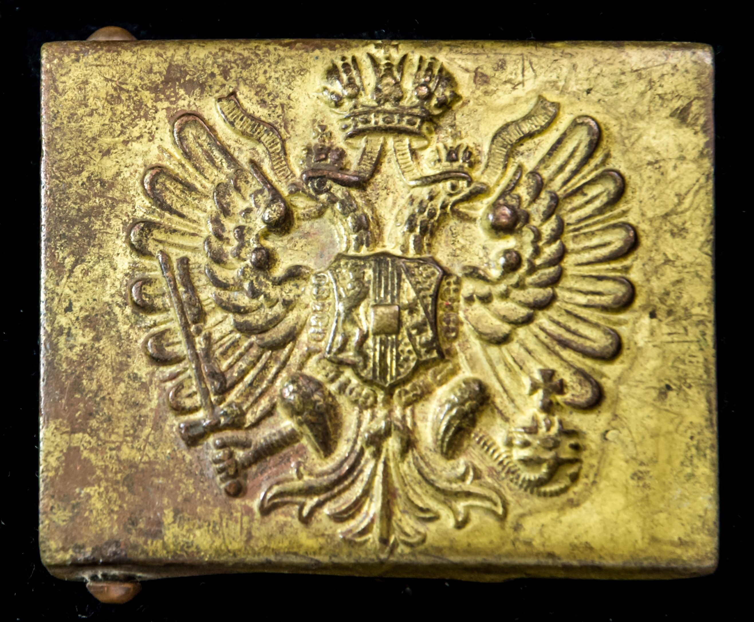 Austro-Hungarian Empire: Other Ranks / Non Commissioned Officers belt buckle, produced in gilded ...