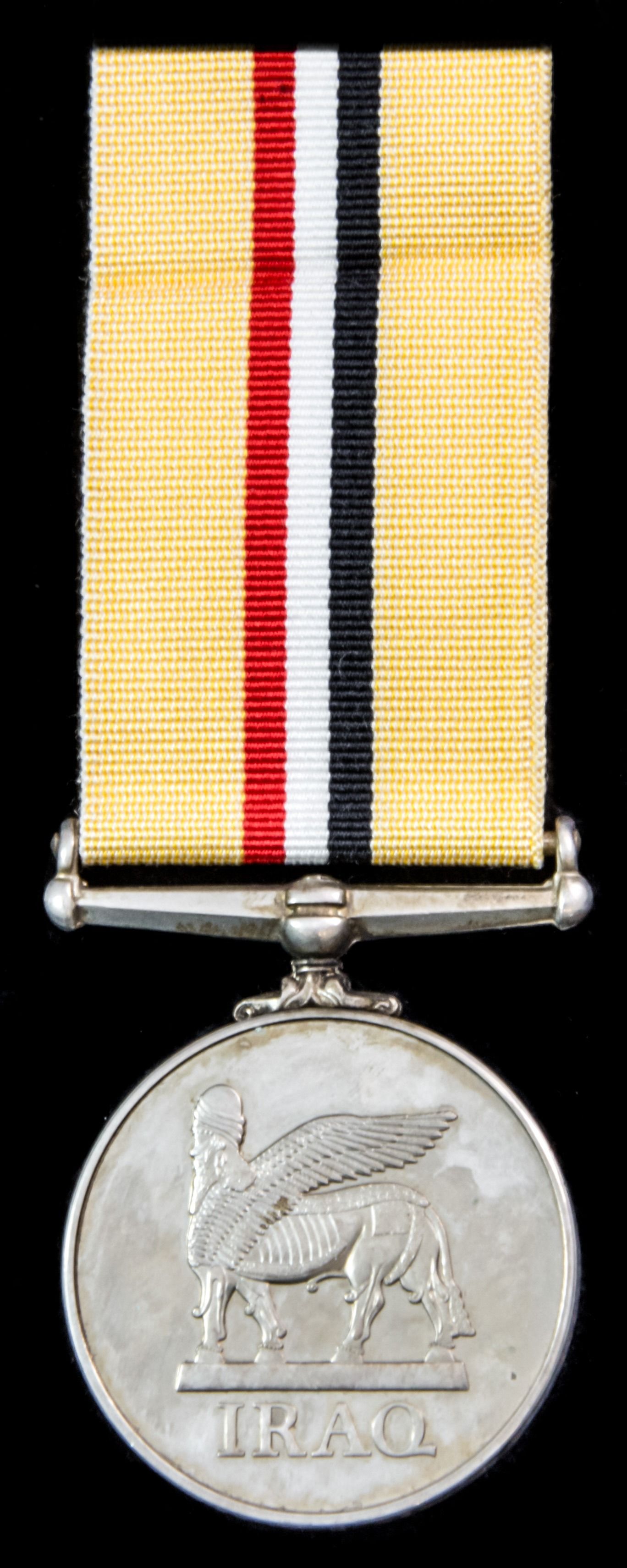 Iraq Medal 2003-2011 awarded to Private L.B. Cutter, Royal Anglian who saw service in Iraq during...
