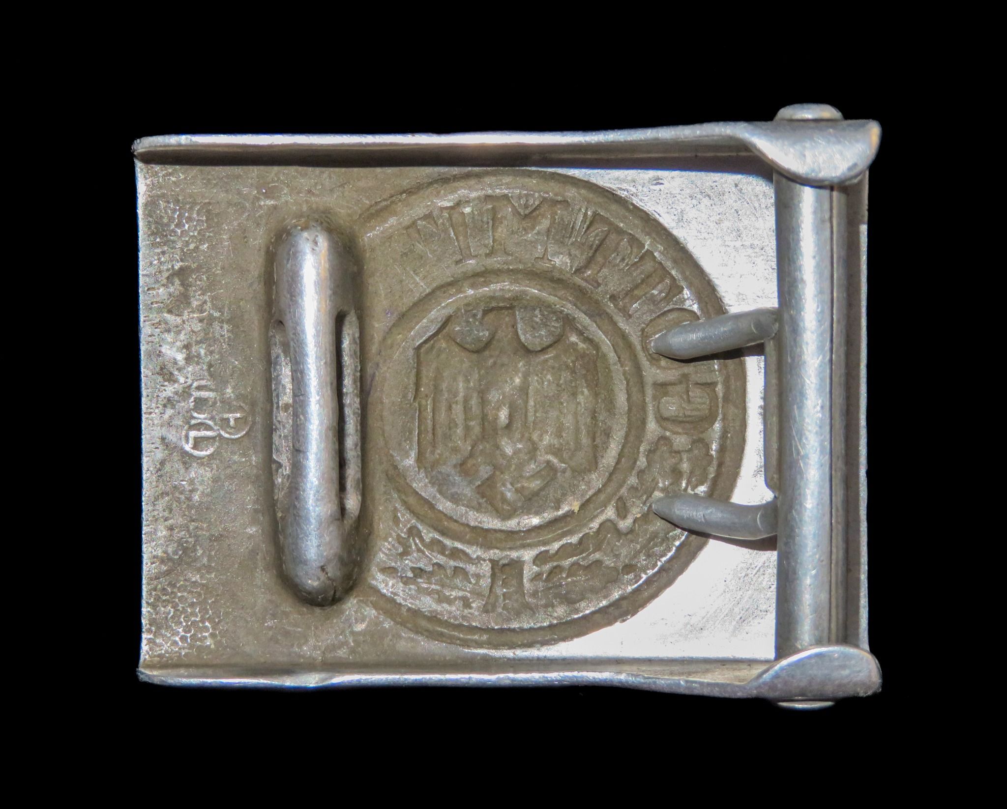 Germany - Third Reich: Wehrmacht Heer Army Enlisted Man / NCO’s Belt Buckle, 1937 2nd Pattern typ...