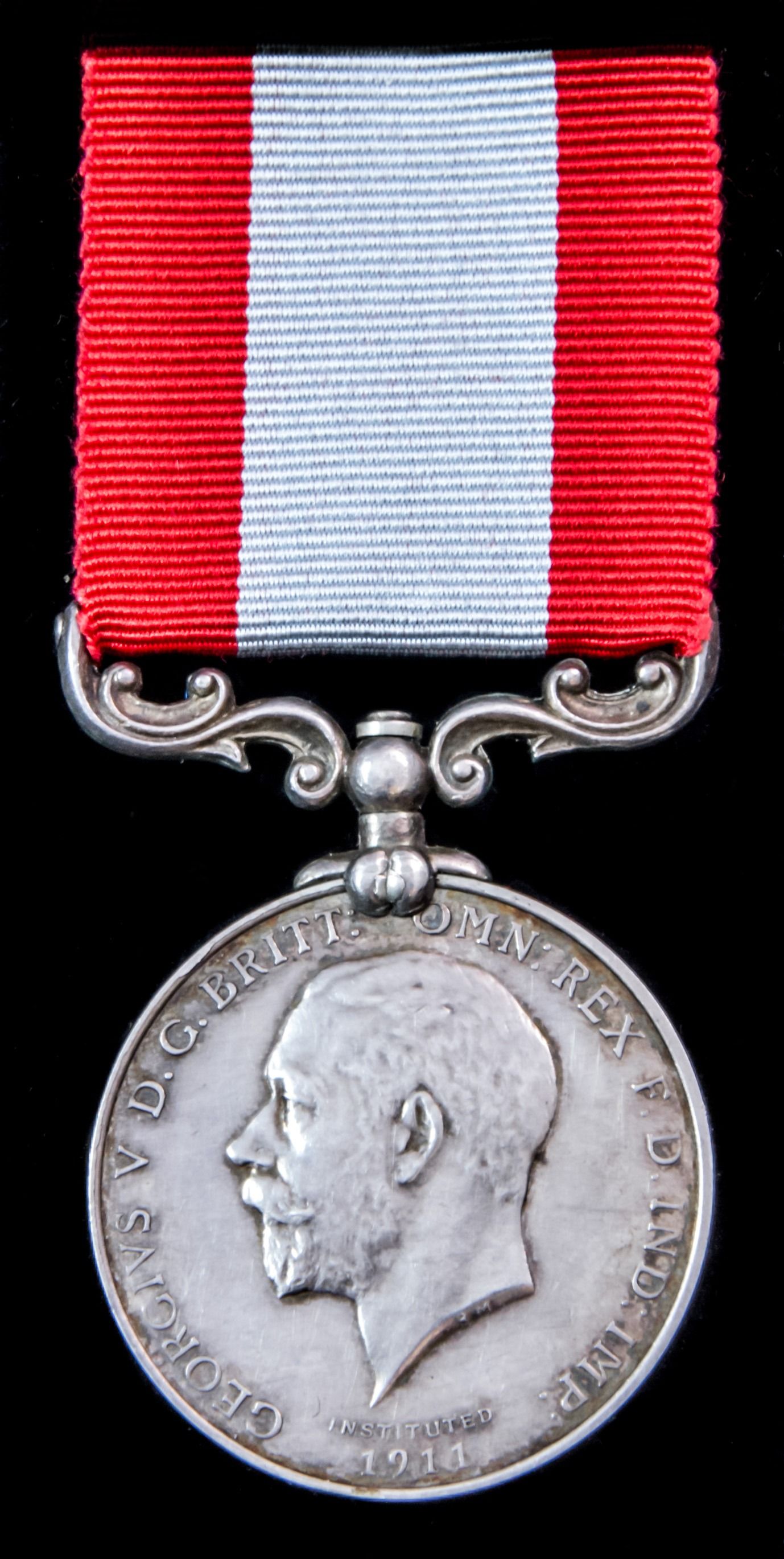Rocket Life Saving Apparatus Volunteer Long Service Medal, GVR bust, Board of Trade reverse award...