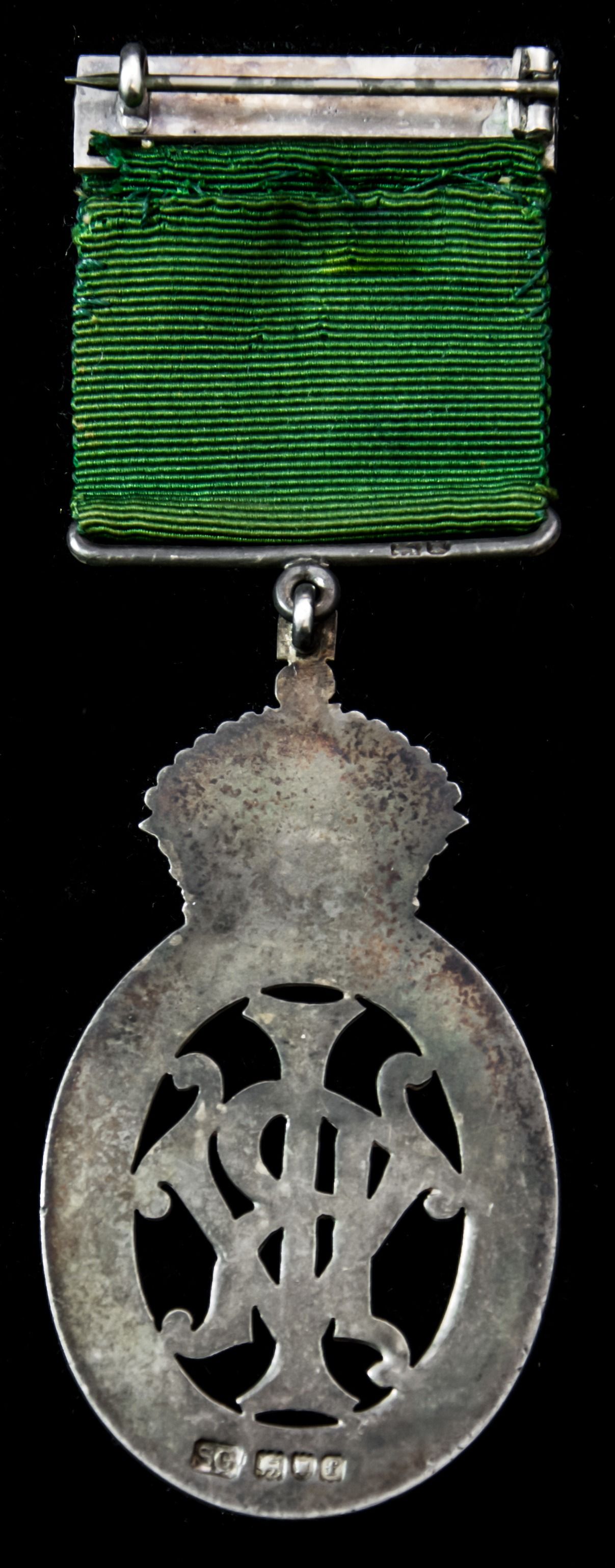 Colonial Auxiliary Forces Officers’ Decoration, Victoria cypher, unnamed as issued, hallmarks for...