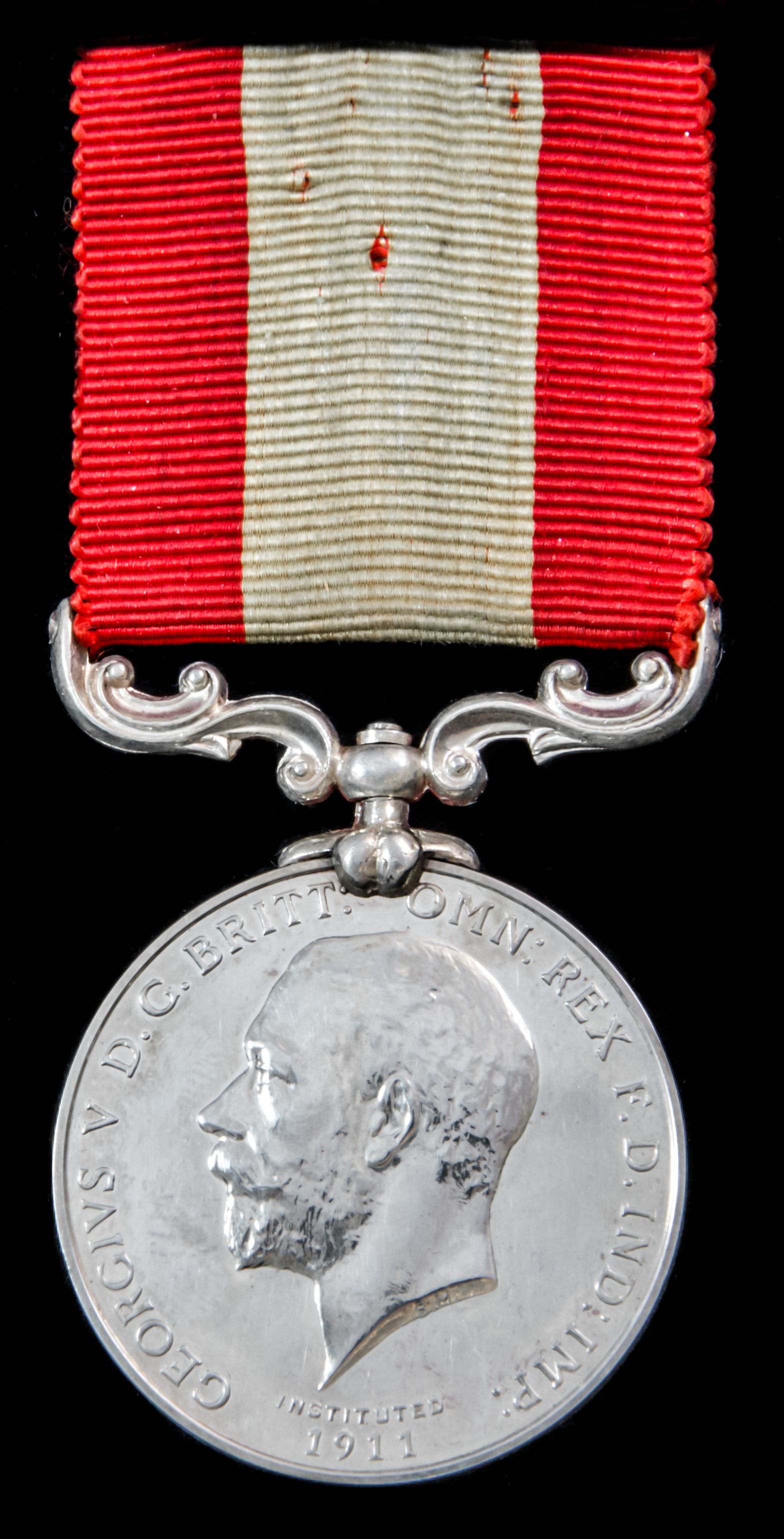 Boxed Rocket Life Saving Apparatus Volunteer Long Service Medal, GVR bust, Board of Trade reverse...