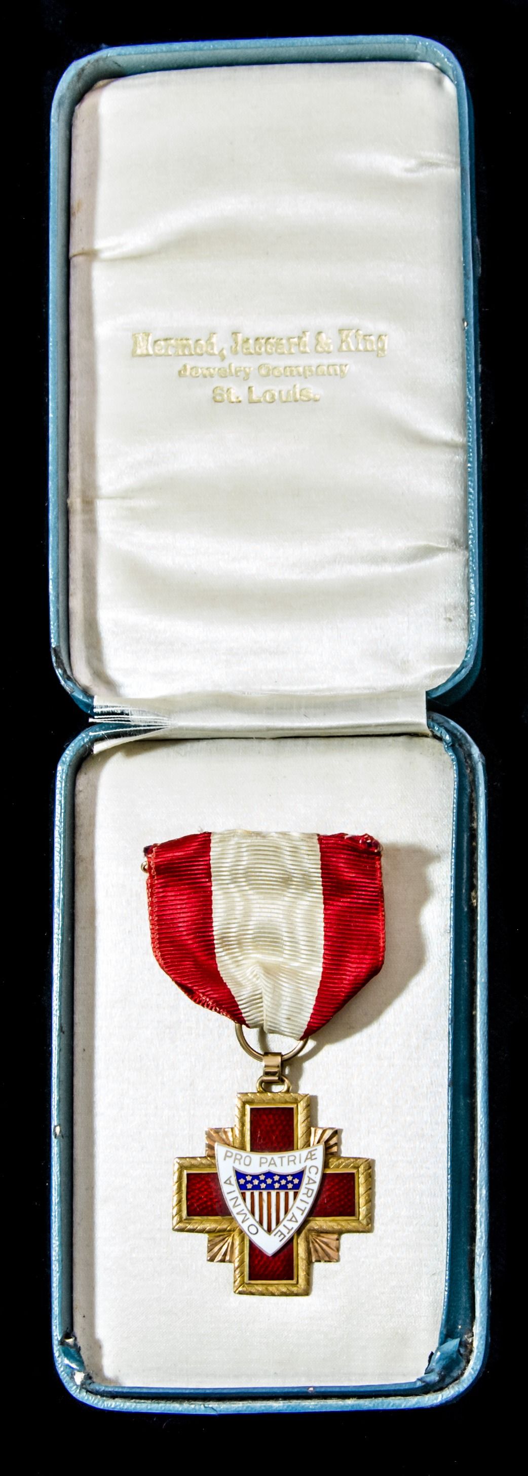 United States of America: Military Order of Surgeons of the Red Cross, gold and enamel medals, pr...