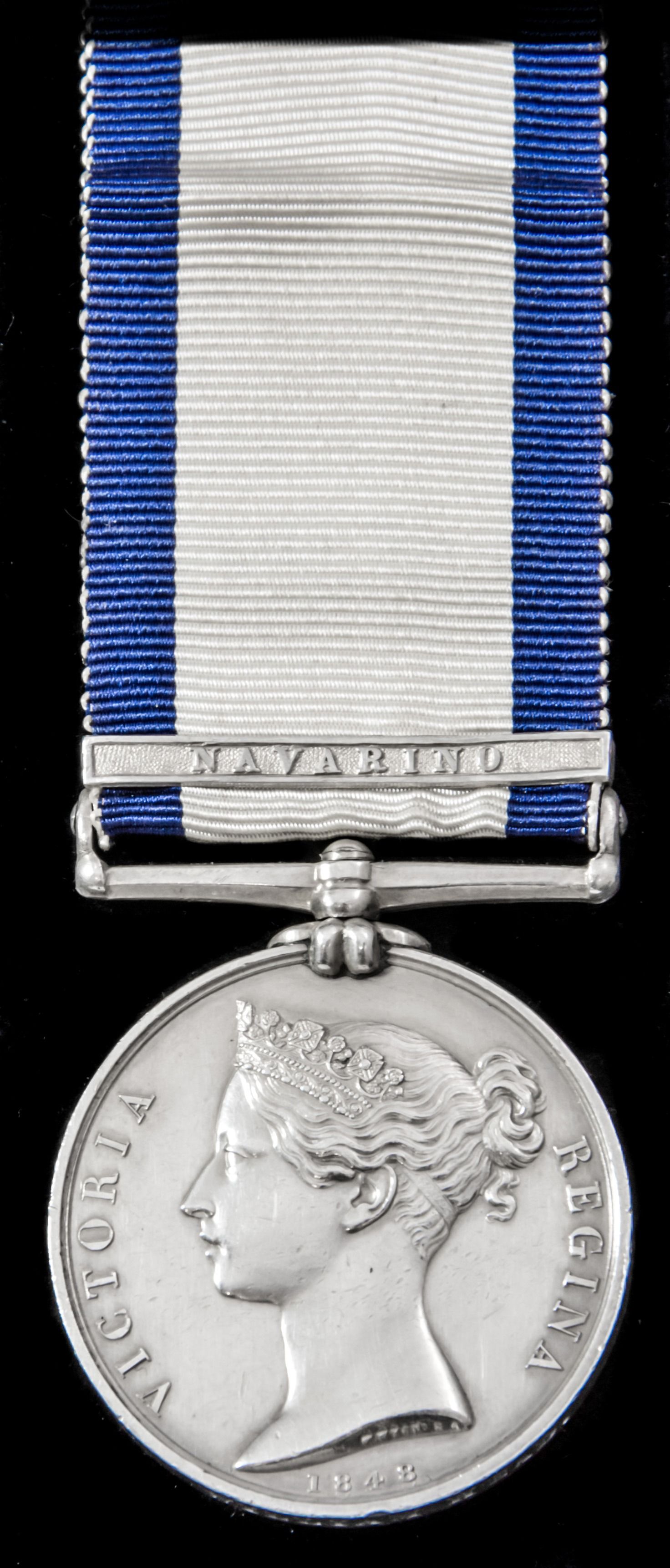 A fine Naval General Service Medal 1793-1840, 1 Clasp: Navarino, awarded to Corporal William Head...