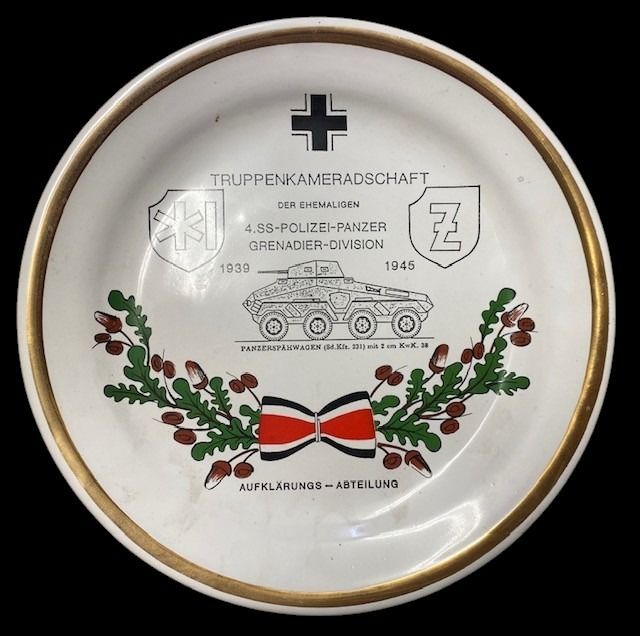 Germany - Third Reich post-war commemorative: A Commemorative Plate for the Veterans' Association...