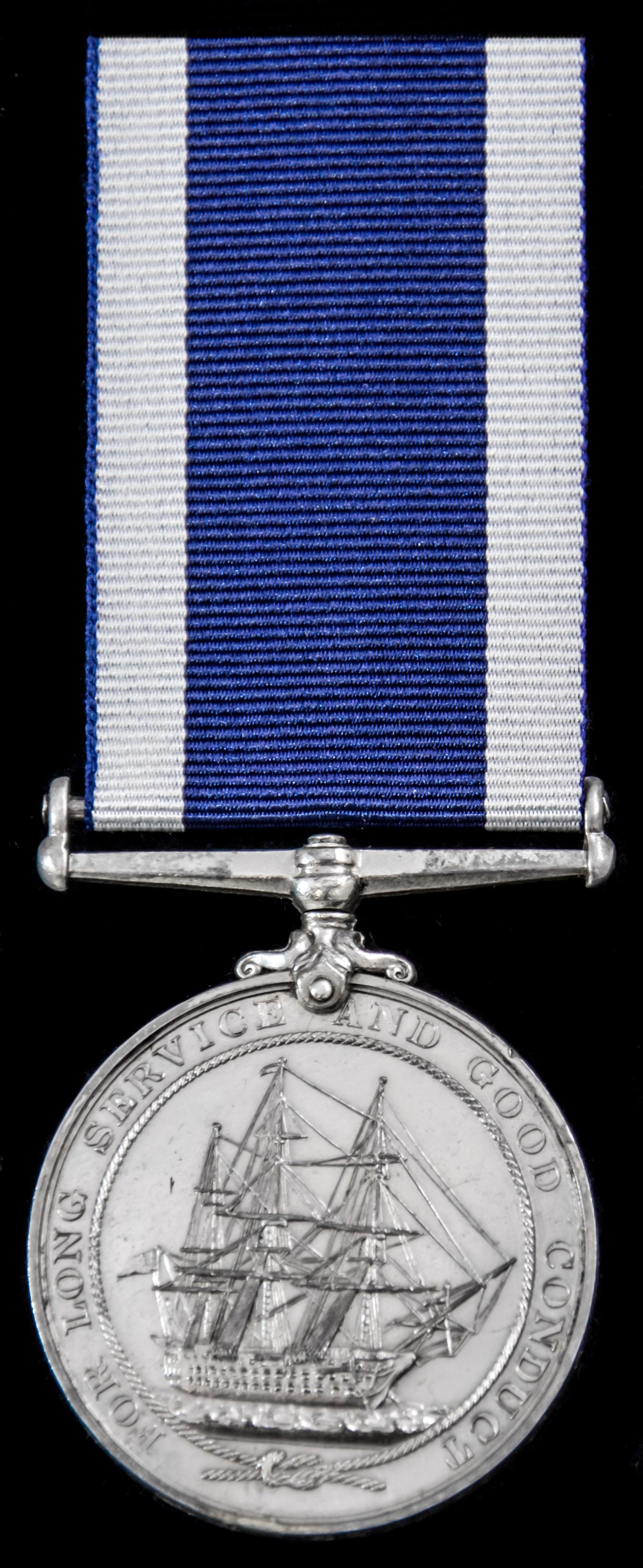 Jutland veteran’s Royal Navy Long Service and Good Conduct Medal, GVR, Adm. Bust awarded to Petty...