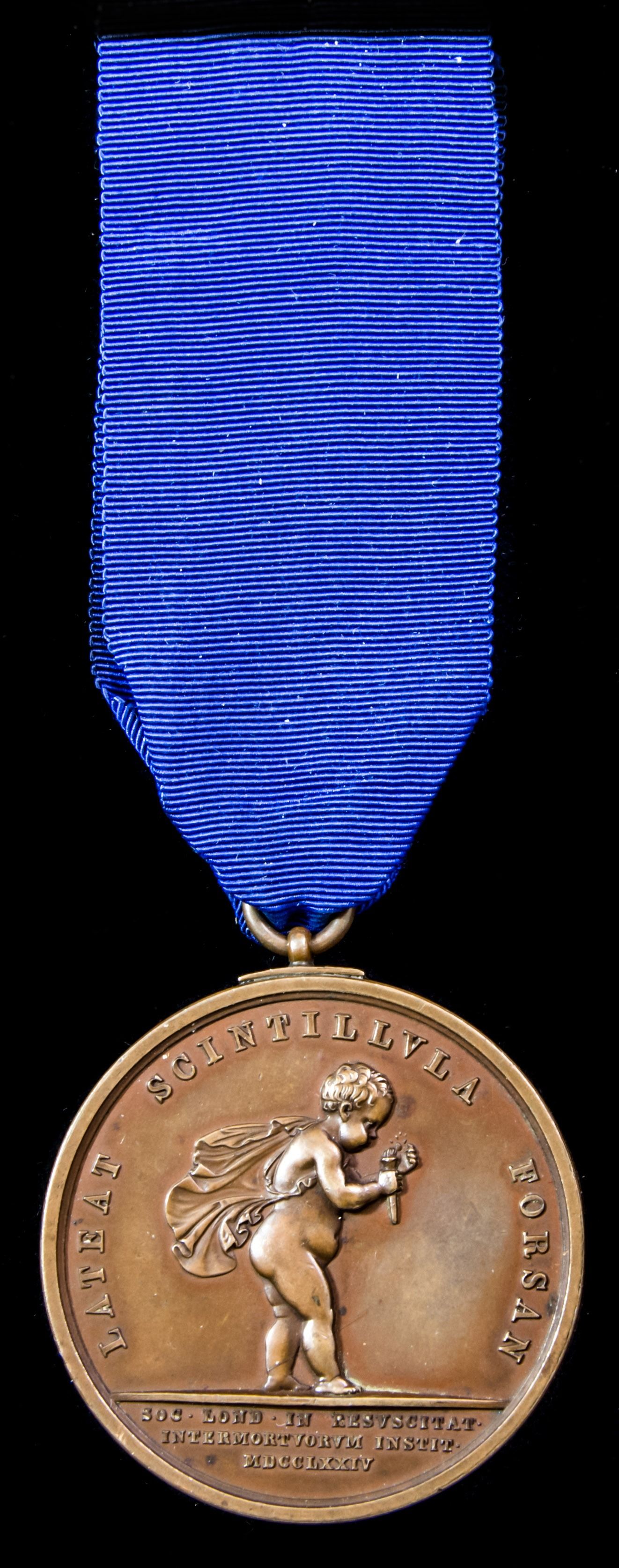 A good Royal Humane Society Medal in bronze, 2nd large type awarded to 13 year old George Berry f...