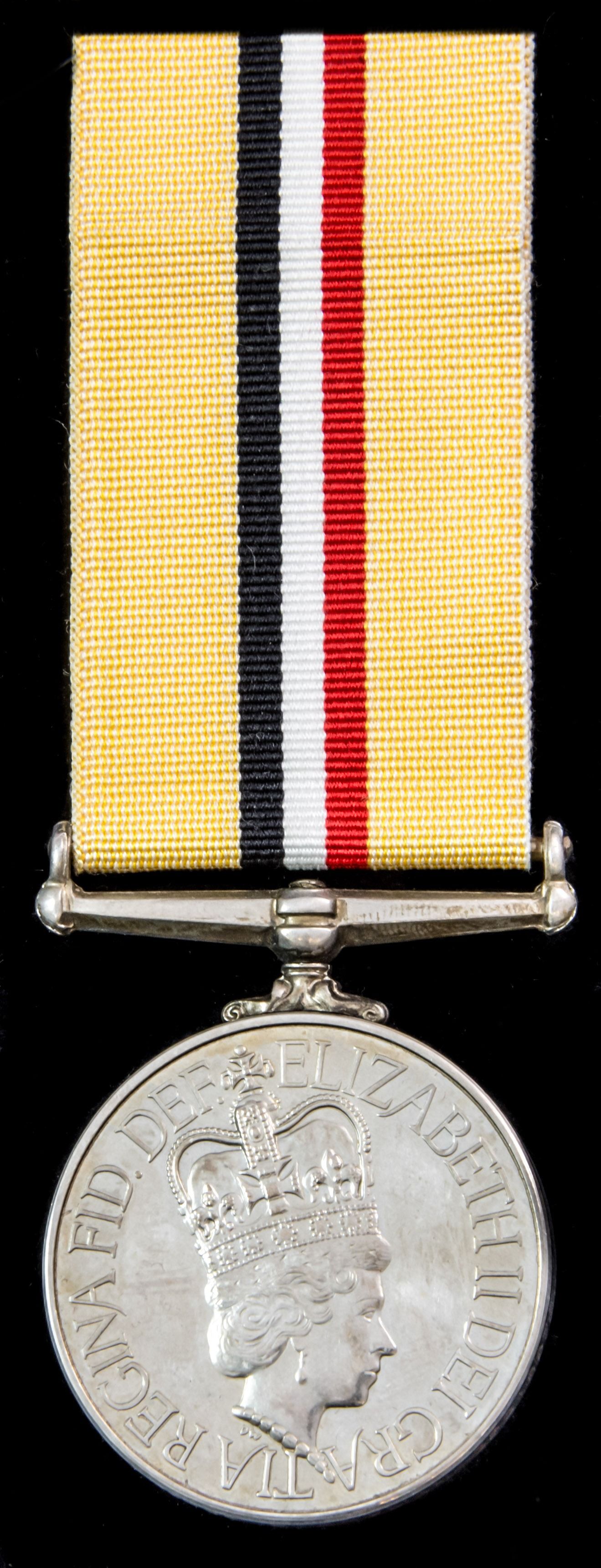 Iraq Medal 2003-2011 awarded to Private L.B. Cutter, Royal Anglian who saw service in Iraq during...
