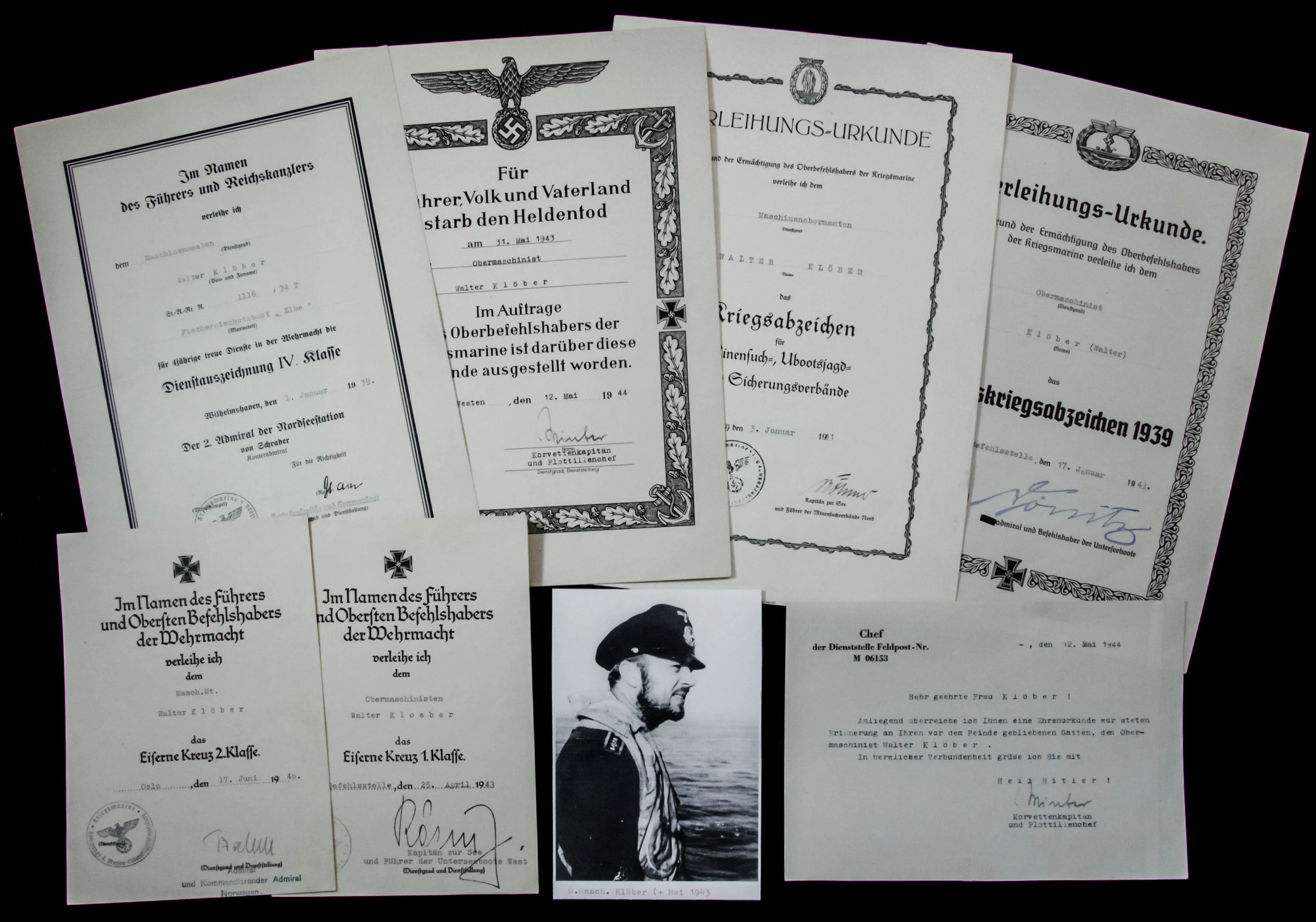 Germany - Third Reich: A Battle of the Atlantic U-Boat casualty