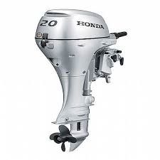 Honda 20hp Outboard, Short Shaft, Recoil Start, Tiller Handle, 6amp