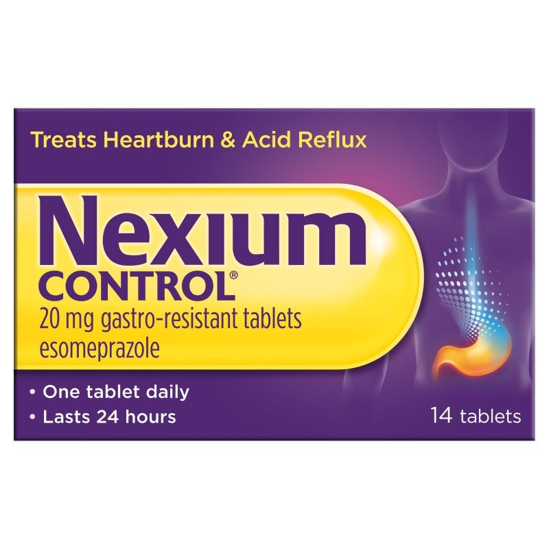Gastro-Resistant Heartburn Esomeprazole 20mg 14 tablets