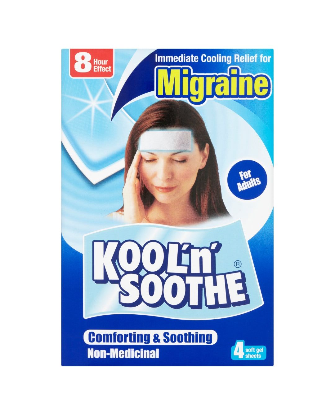 Migraine Soft Gel Sheets For Adults 4 sheets