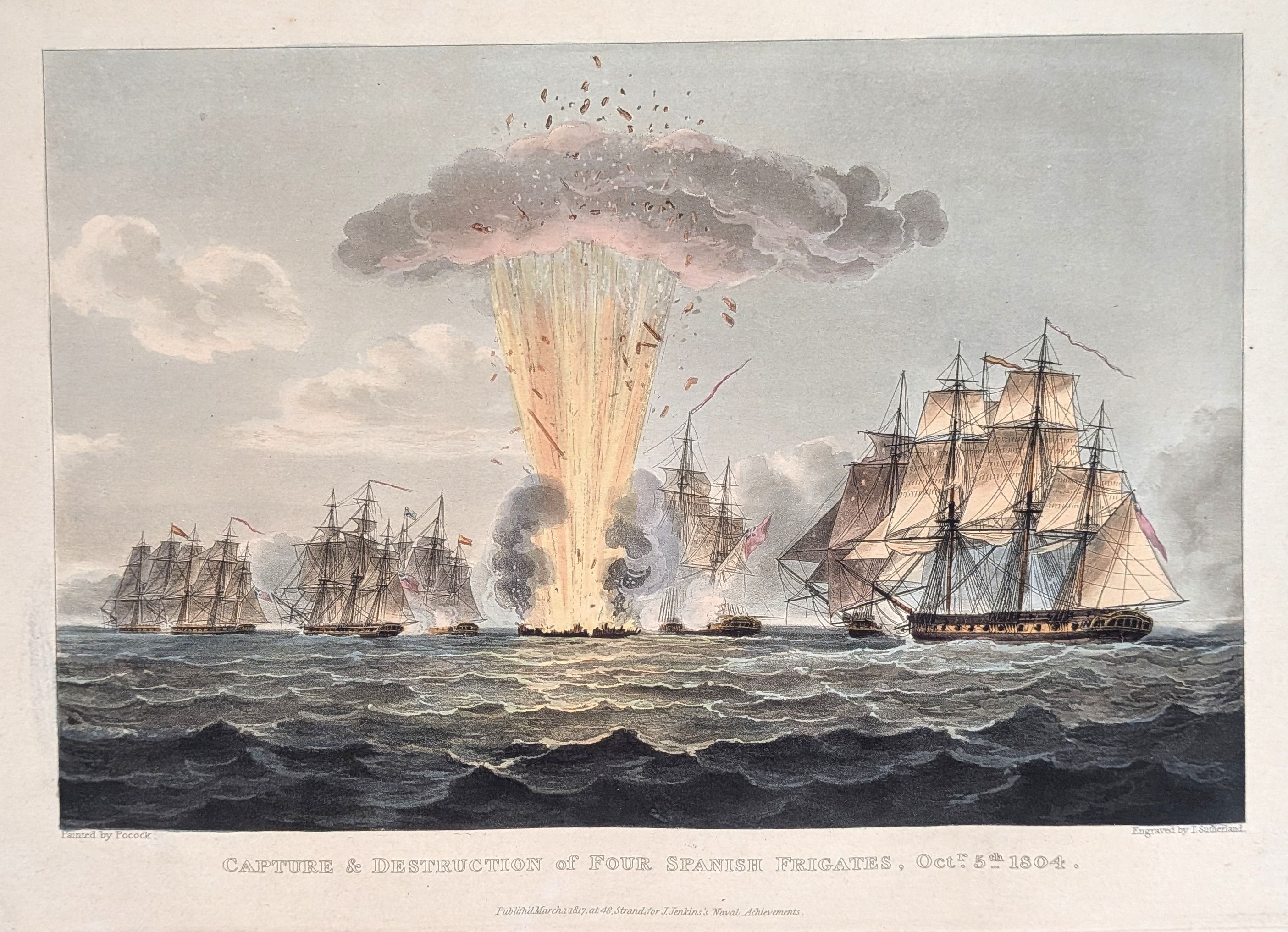 Capture And Destruction Of Four Spanish Frigates, Oct 5 - 1804