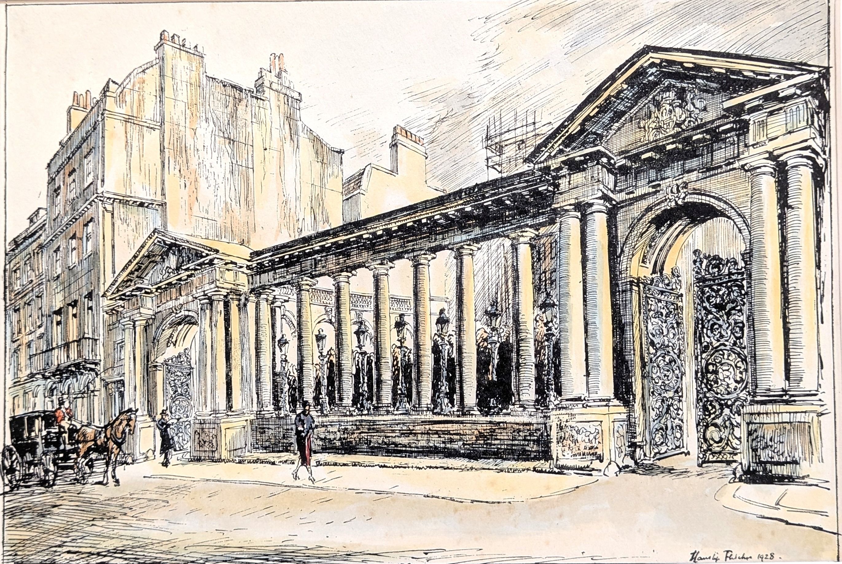 Grosvenor House, the Screen, in Upper Grosvenor Road. London. First edition print published in 19...