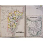 Australia. Including the Territory of South Australia. Original Antique Map Published in 1841 by ...