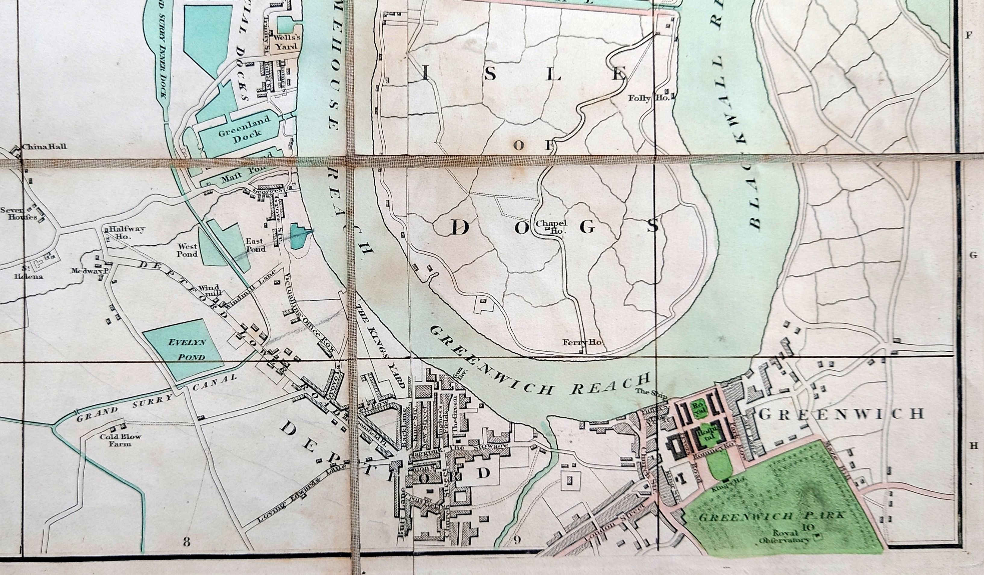 Mogg ; Edward,  London In Miniature and the Surrounding Villages, Entire New Plan. Published 1807