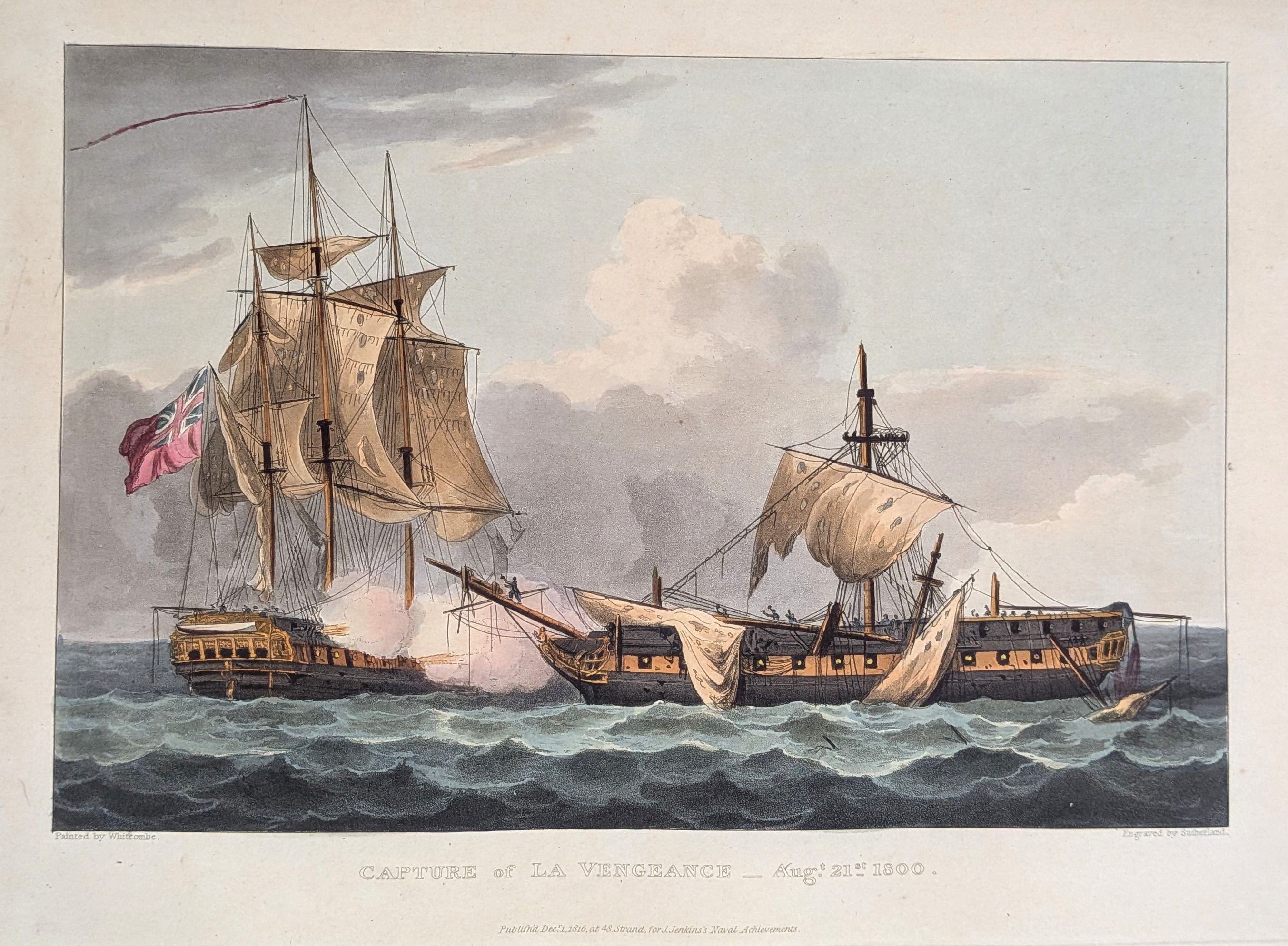 Capture of La Vengeance, August 21, 1800.