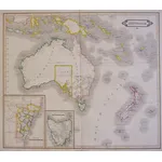 Australia. Including the Territory of South Australia. Original Antique Map Published in 1841 by ...