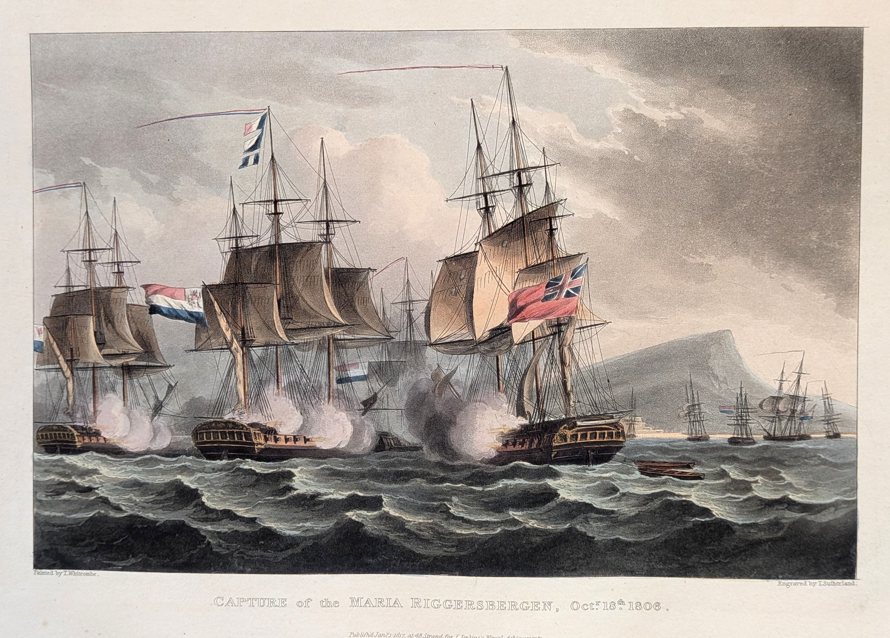Capture of the Maria Riggersbergen, October 18, 1816.