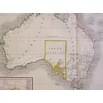 Australia. Including the Territory of South Australia. Original Antique Map Published in 1841 by ...