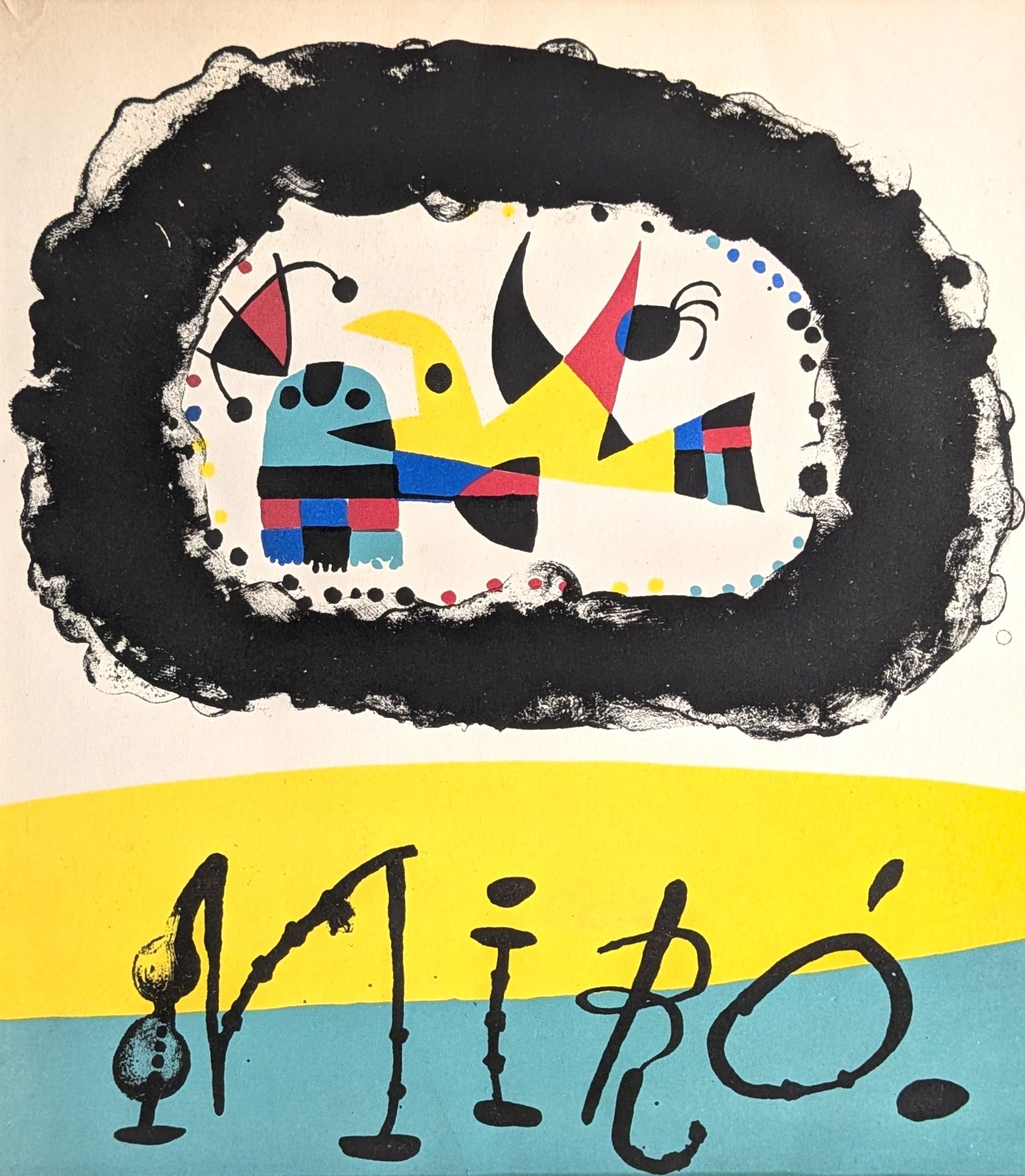 Miro, Joan . Original lithographic cover (front) from the book 