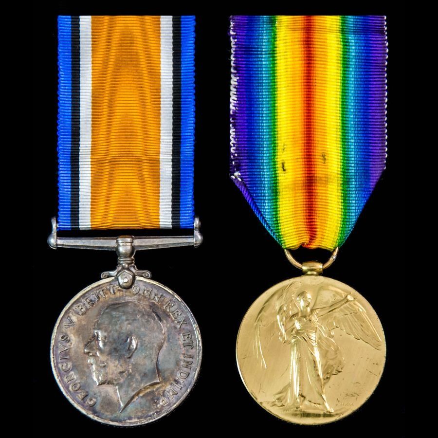 Great War Battle of the Somme casualty pair awarded to Private E. Harrison, 26th Battalion, Austr...