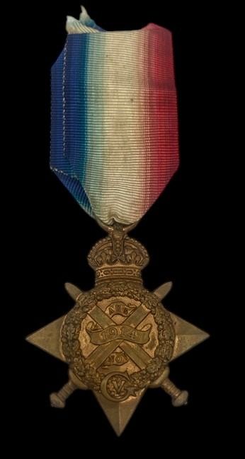1914 Star awarded to Private J.W. Fowler, 1st Battalion, Lincolnshire Regiment who would be wound...