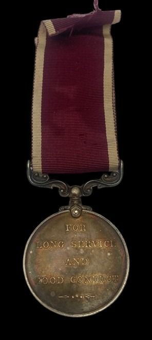 Army Long Service and Good Conduct Medal, GVR, awarded to Warrant Officer Class 2 J.J. Fenlon, Ro...