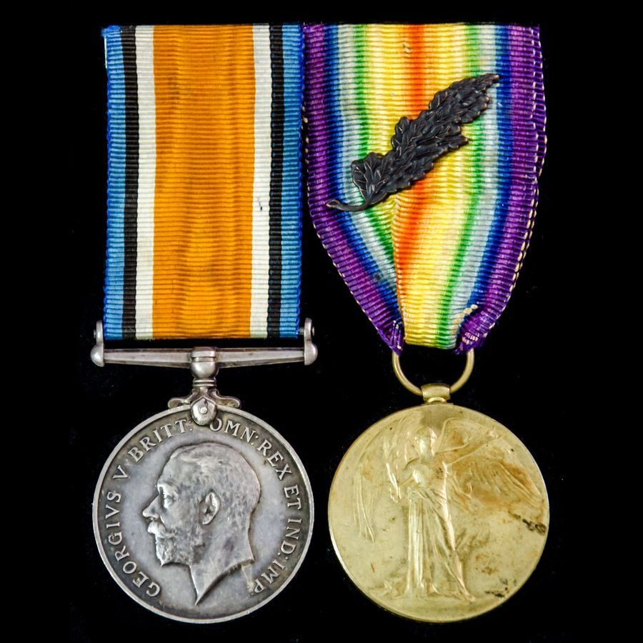 Great War May 1918 Mention in Despatches pair awarded to Captain G.H.J. Swift, Nottinghamshire an...