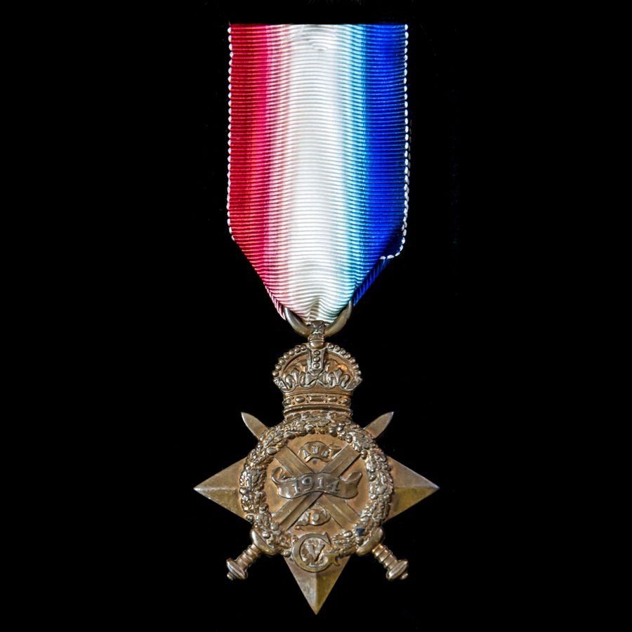 1914 Star awarded to Private H. Walker, 2nd Battalion, Royal Scots, who saw service on the Wester...